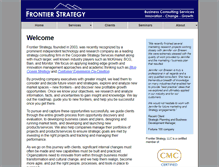 Tablet Screenshot of frontierstrategy.com